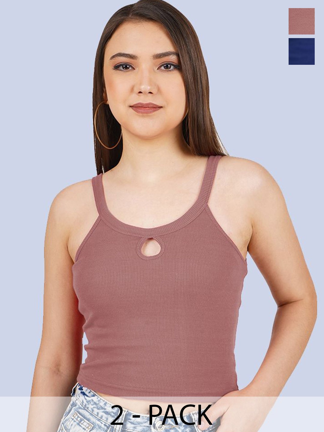 

Mast & Harbour Cotton Crop Top, Multi