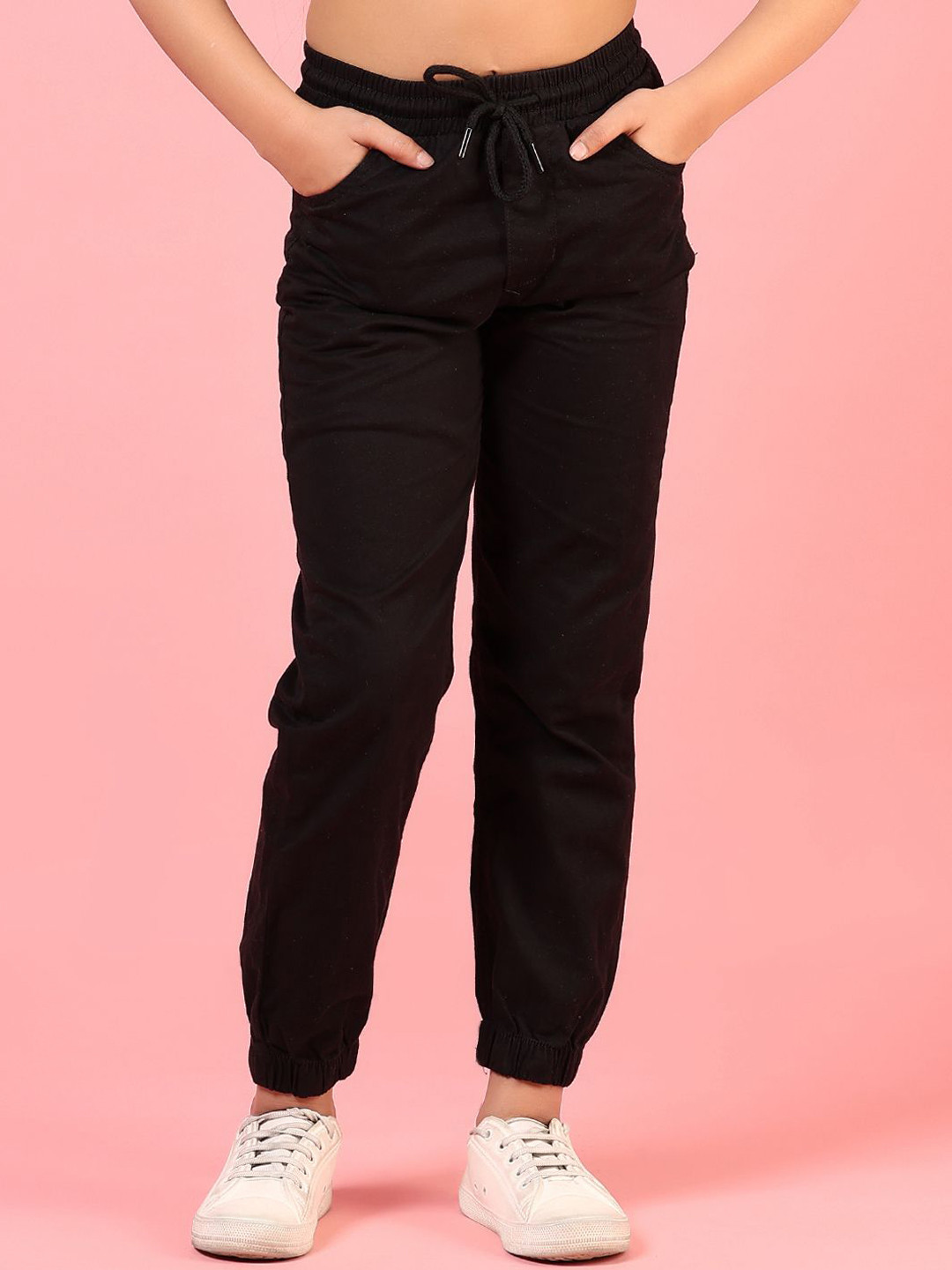 

V-Mart Girls Joggers Trousers, Black