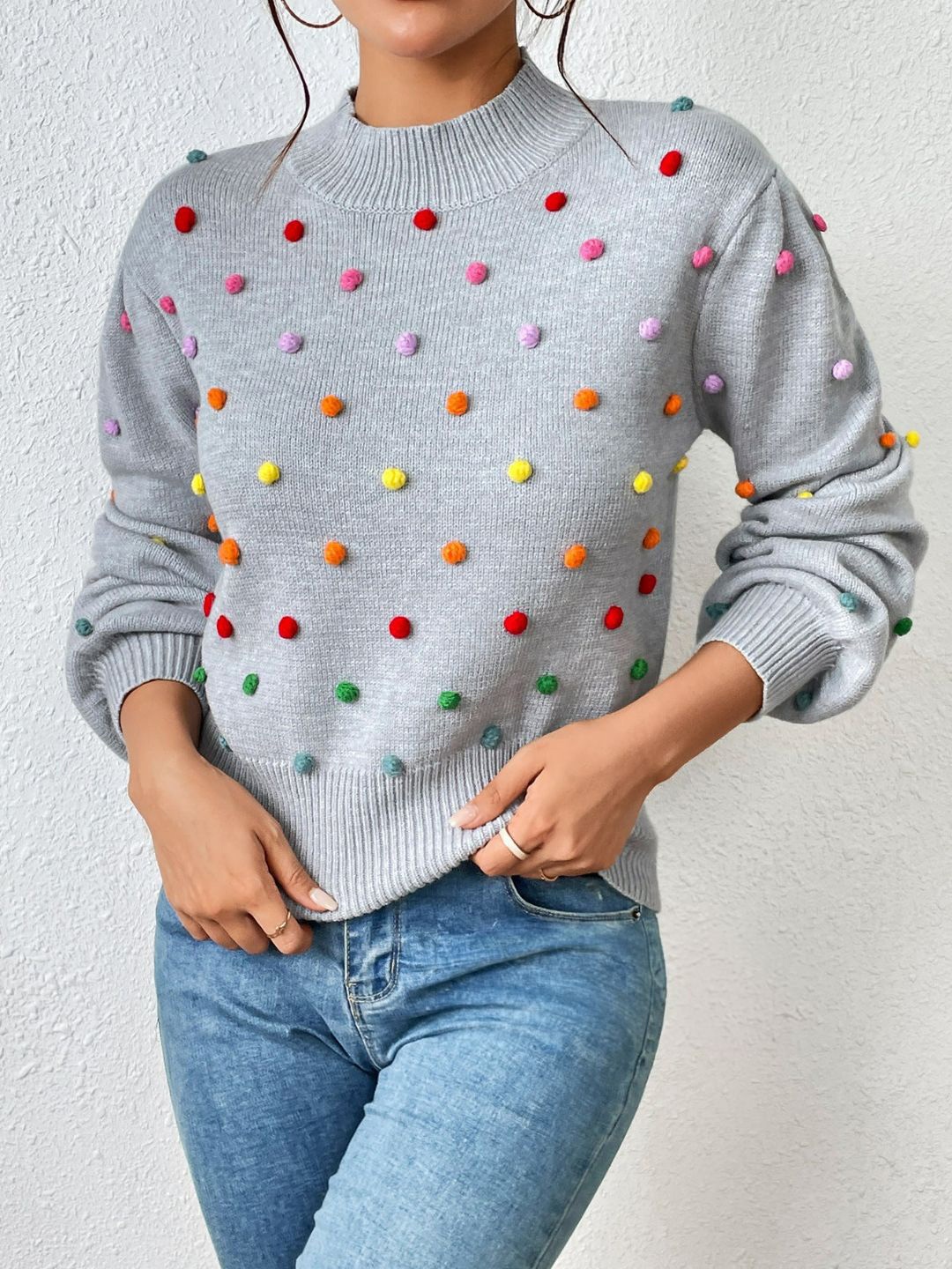 

Oh Rare Women Quirky Pullover, Grey