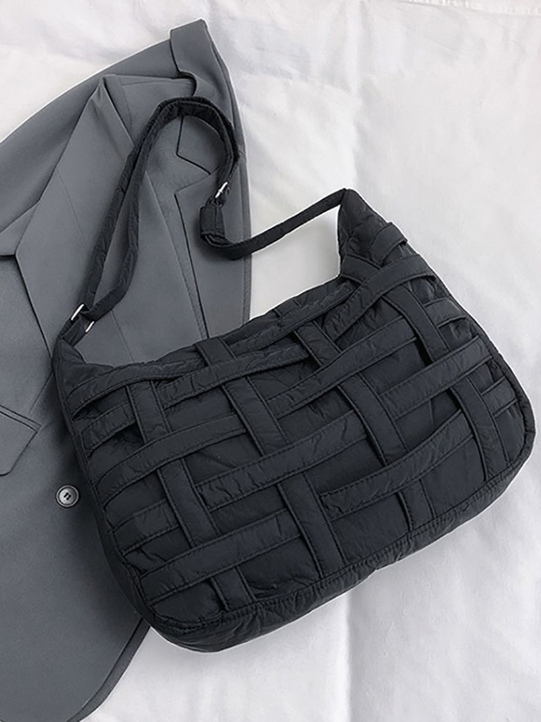 

StyleCast x Revolte Swagger Shoulder Bag, Black