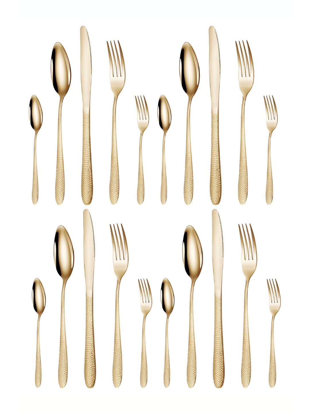 

YELONA Golden Silverware Flatware Cutlery Set, Gold