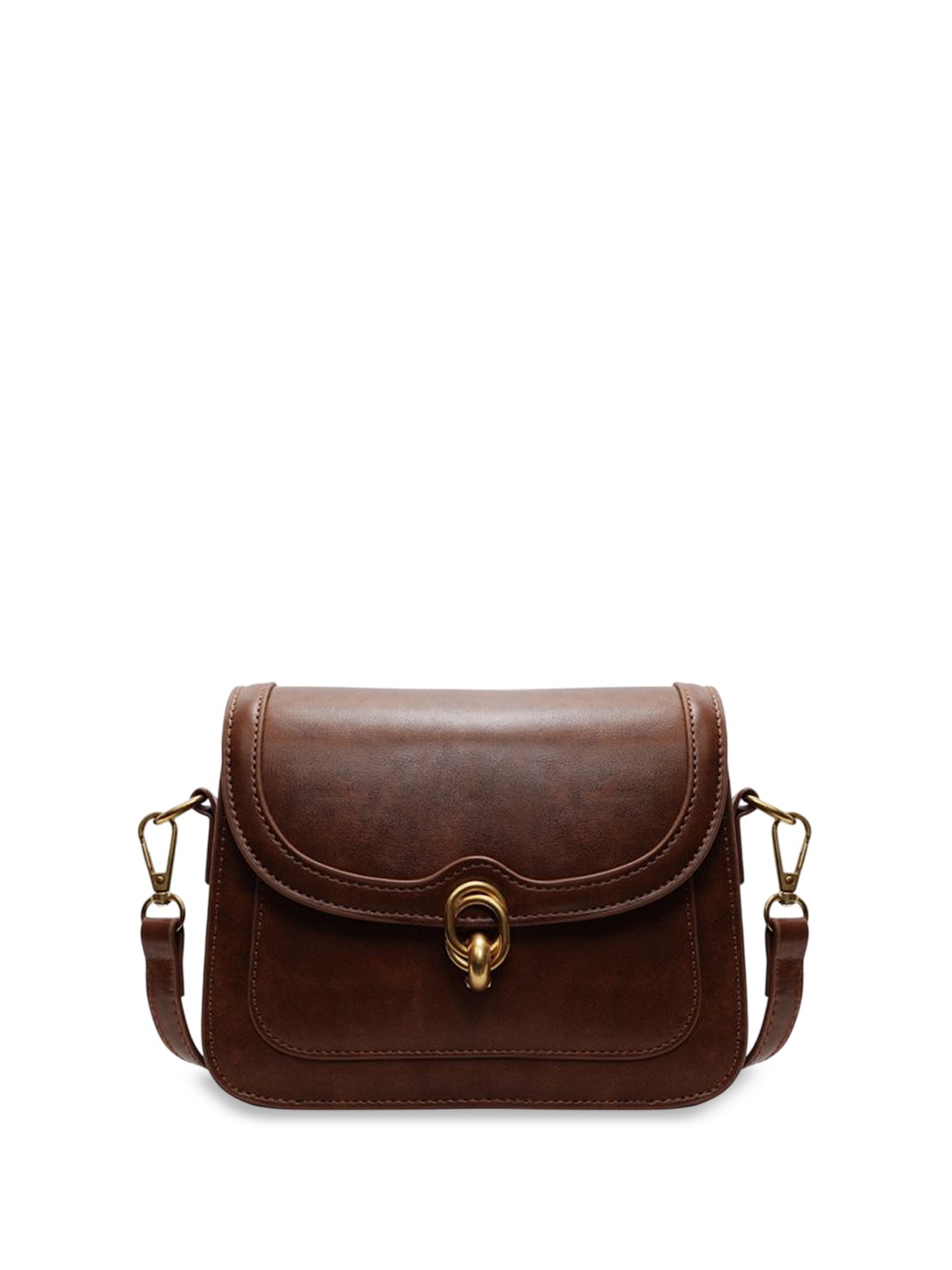 

StyleCast x Revolte PU Structured Satchel, Brown