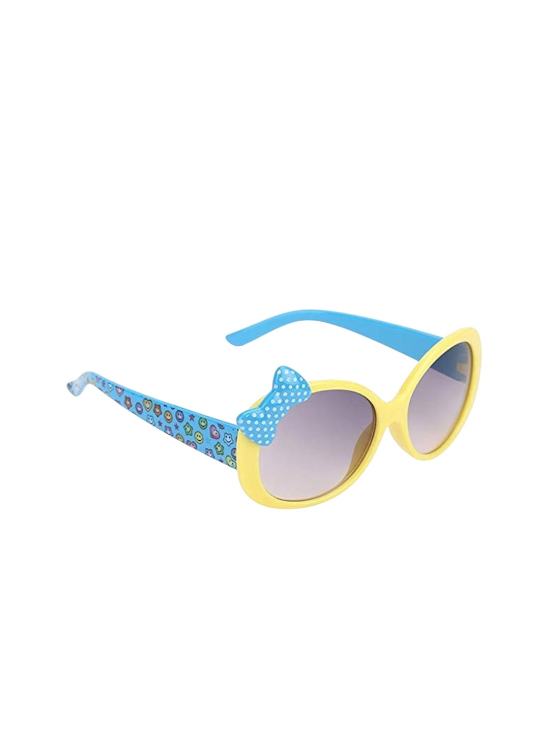 

SHOP FRENZY Unisex Kids Round Sunglasses with UV Protected Lens, Yellow