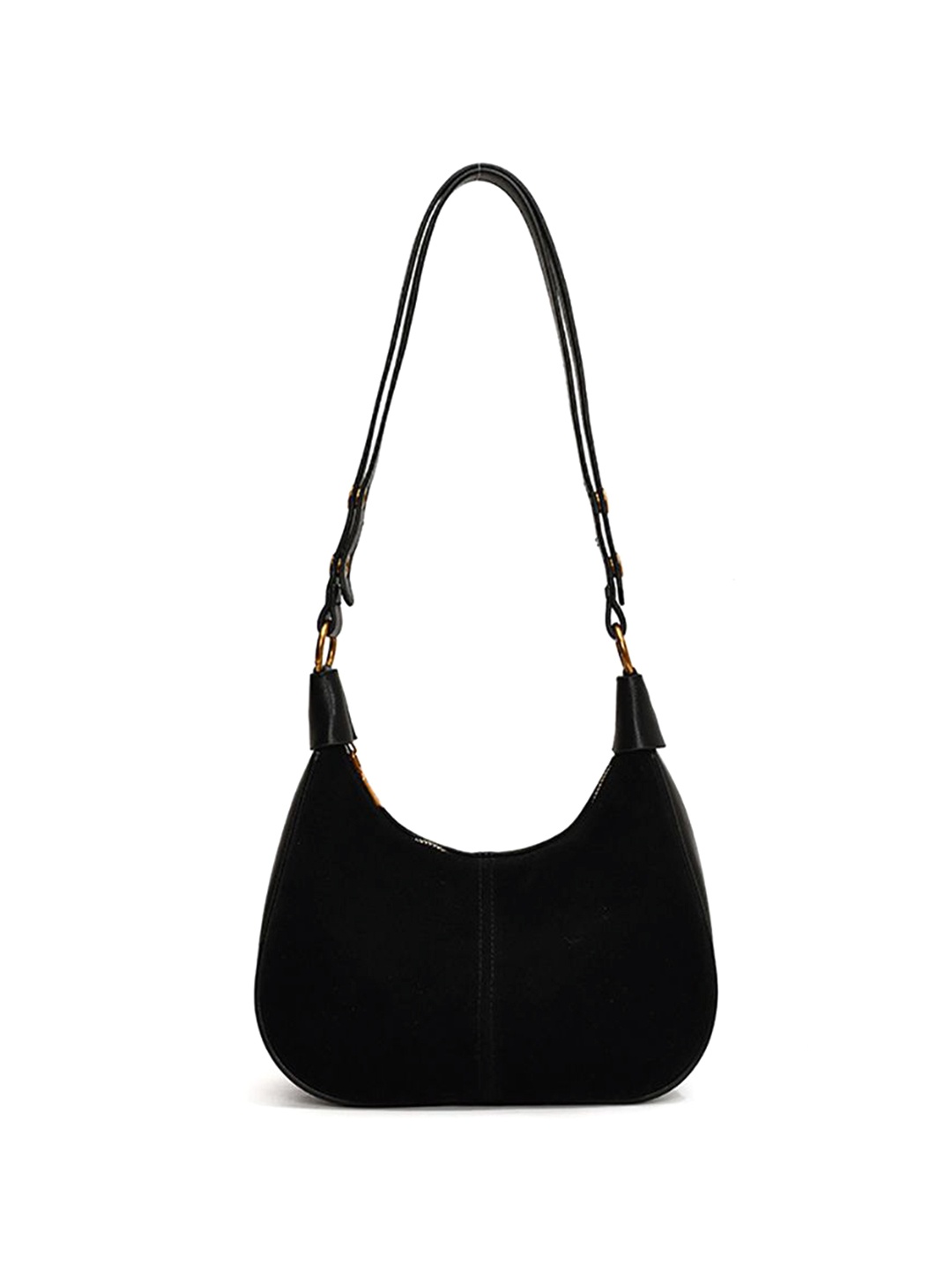 

StyleCast x Revolte PU Half Moon Shoulder Bag, Black