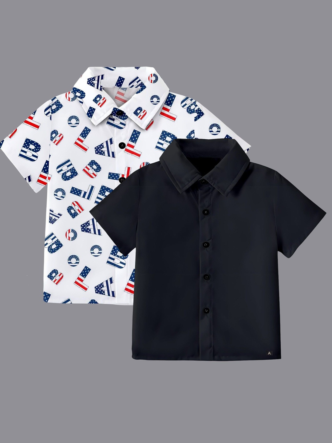 

BAESD Boys Classic Opaque Formal Shirt, Black