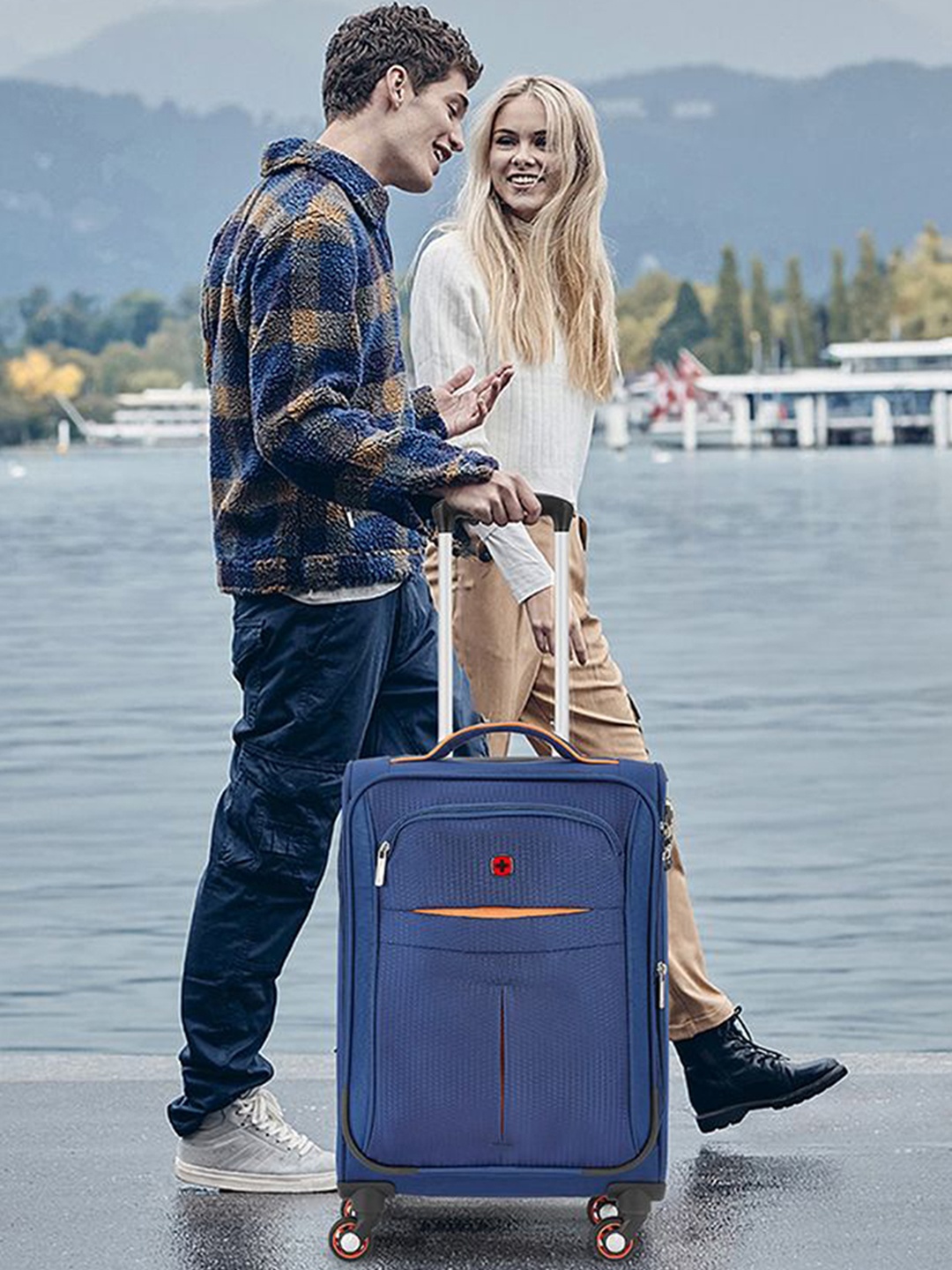 

Wenger Fiero Soft Sided Cabin Trolly Bag, Blue