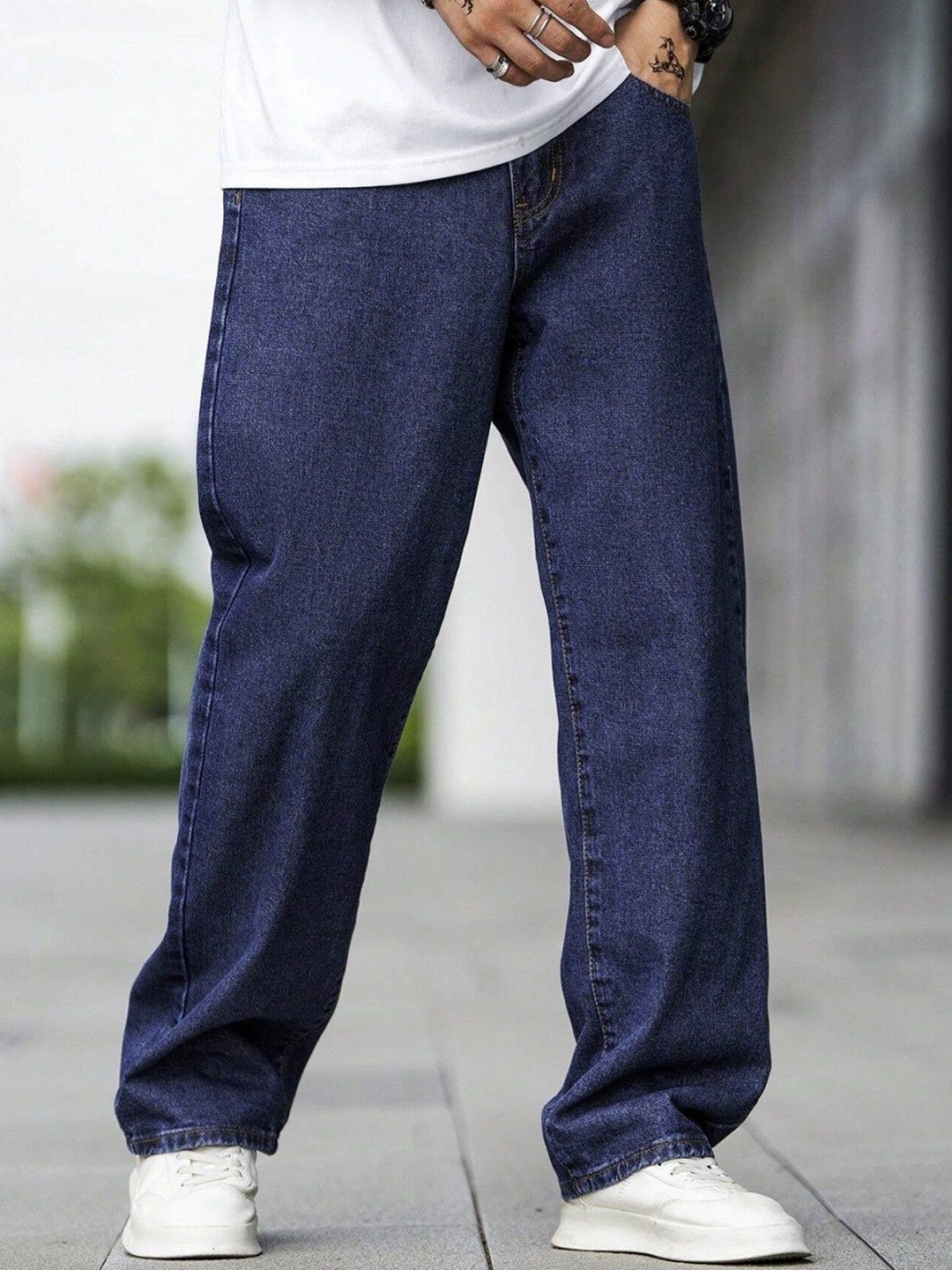 

MASTERLY WEFT Men Super Stretchable Jeans, Blue