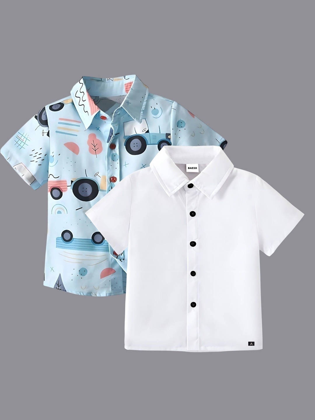 

BAESD Boys Classic Opaque Formal Shirt, White