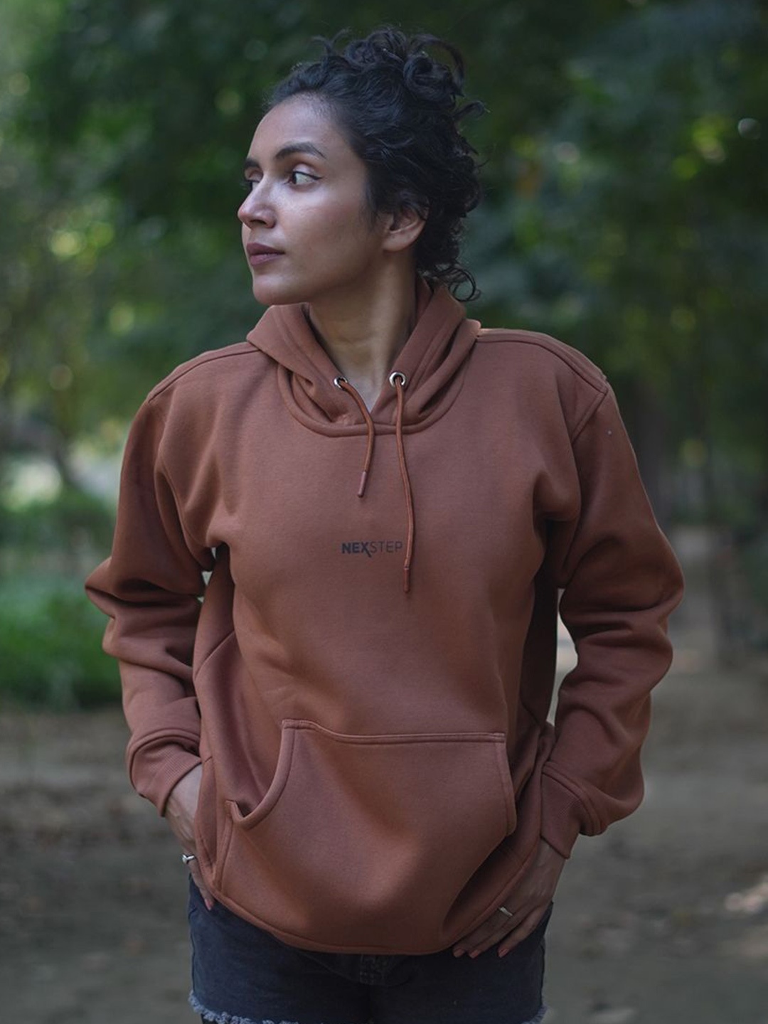 

NEXSTEP Women Hooded Sweatshirt, Brown