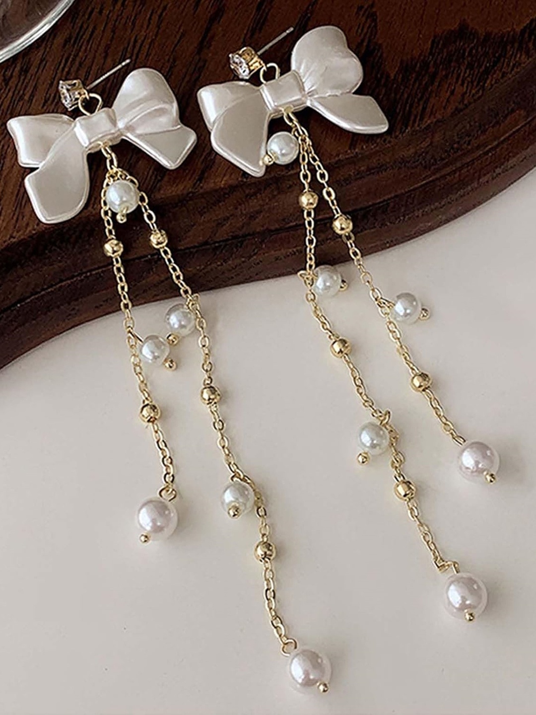 

SUBHAGALANKAR Contemporary Drop Earrings, Gold