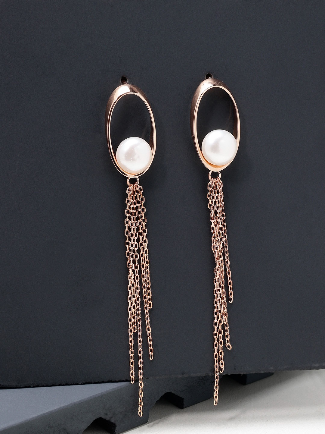 

DIAVO Contemporary Drop Earrings, Copper