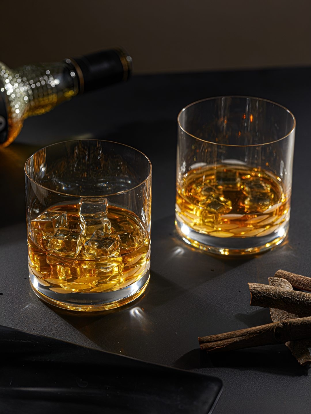 

Troveas Cutwork Enigma Whiskey Glass | Set of 2, Transparent