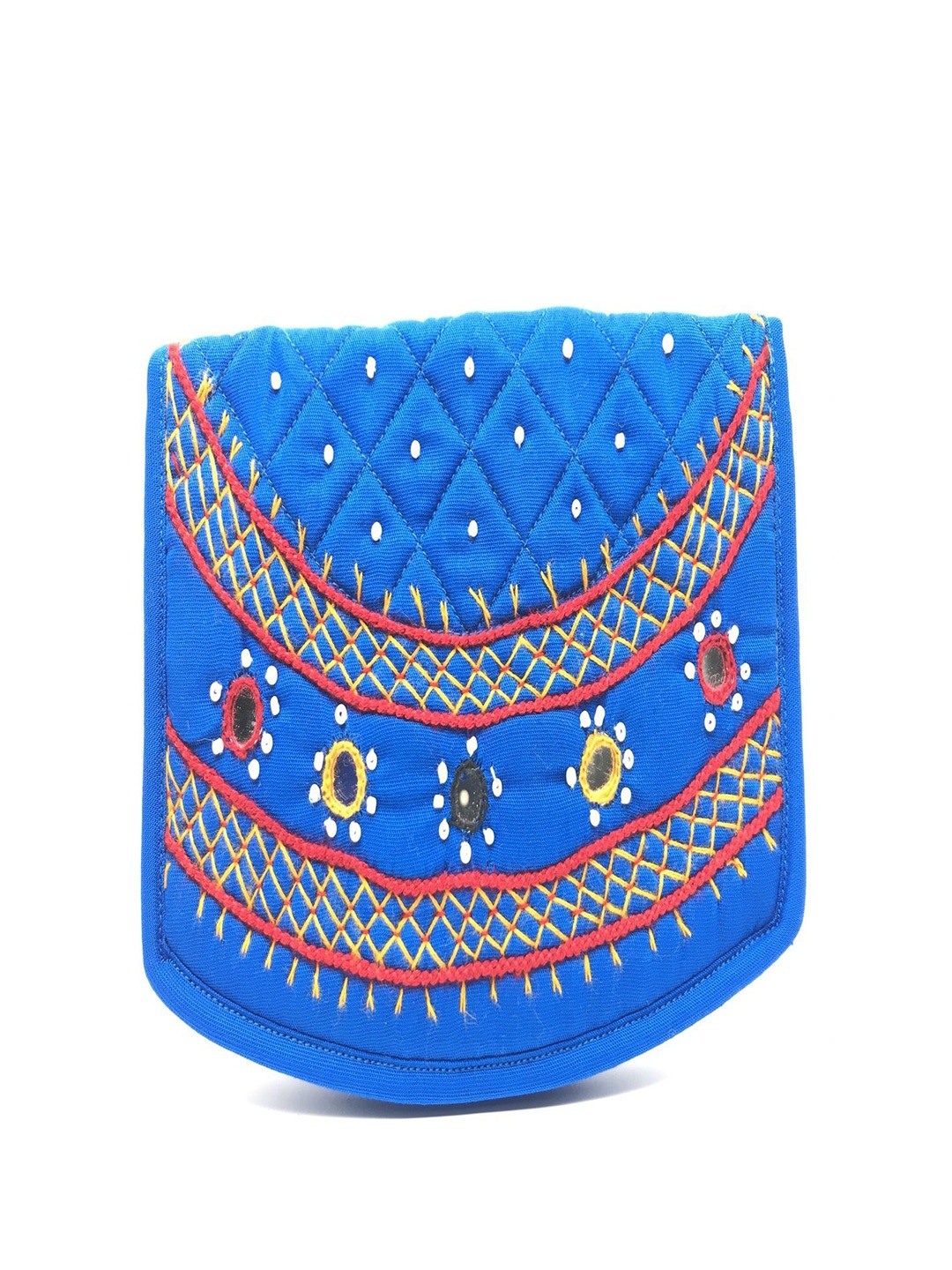 

SriShopify Handicrafts Women Ethnic Motifs Two Fold Wallet, Blue