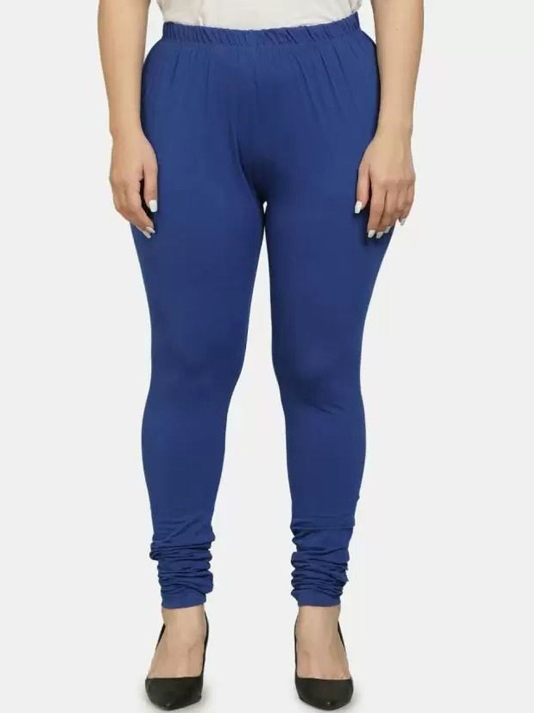

URBAN KANYA Mid-Rise Churidar-Length Leggings, Blue
