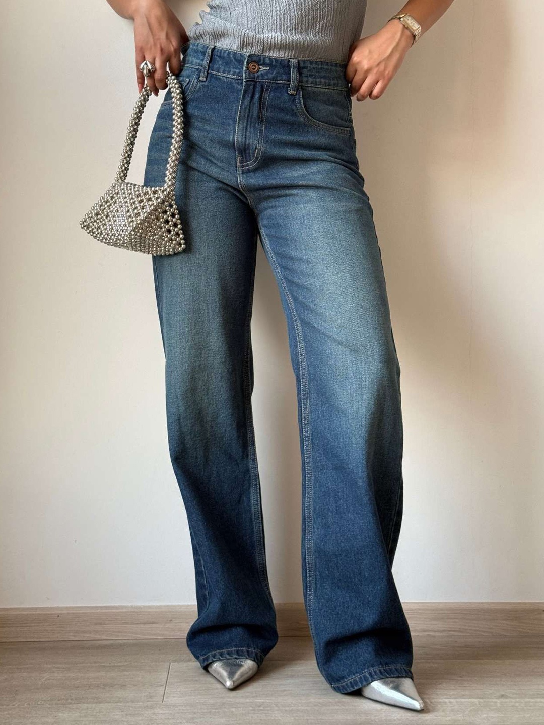 

Off Duty India Women Straight Fit High-Rise Stretchable Jeans, Blue