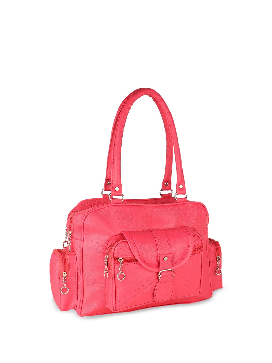 

SDN STAR PU Structured Handheld Bag, Pink