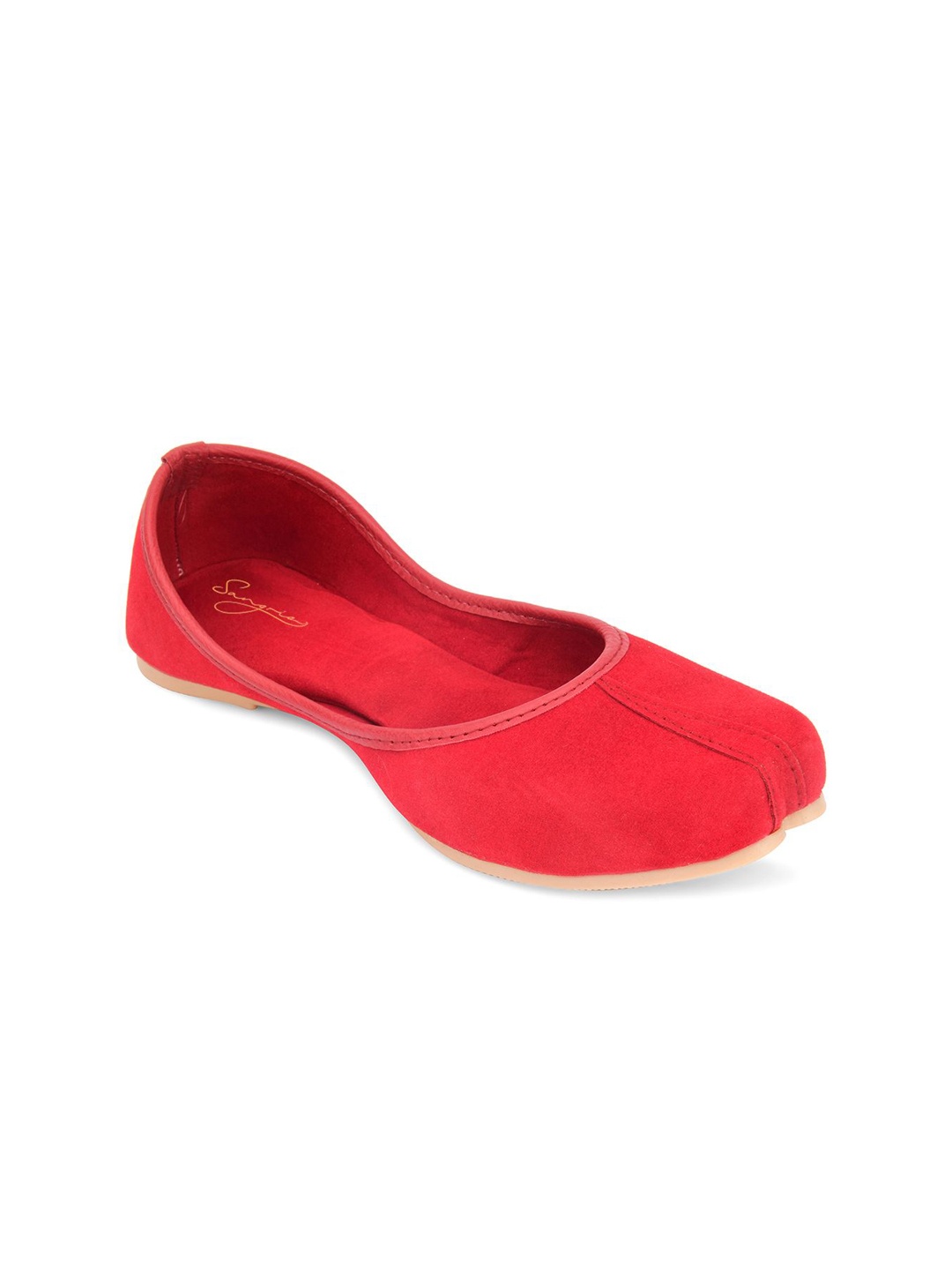 

Sangria Women Slip On Mojaris, Red