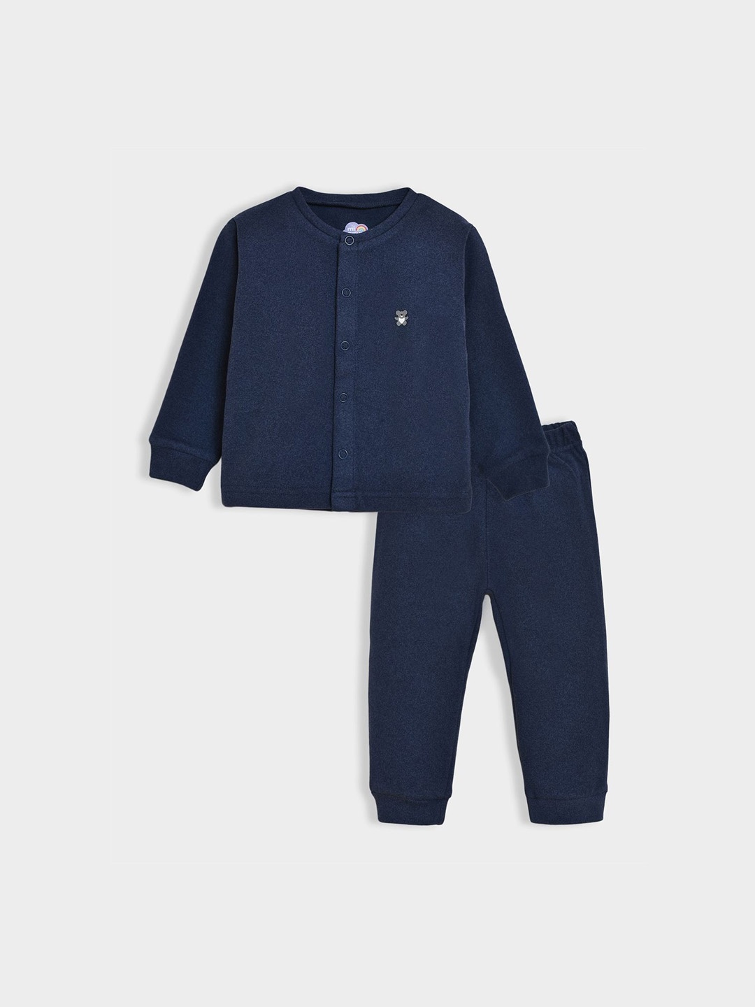 

MiArcus Infants Thermal Top & Pajama Set, Blue