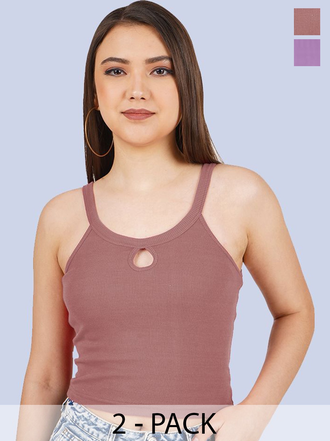 

Mast & Harbour Cotton Crop Top, Multi