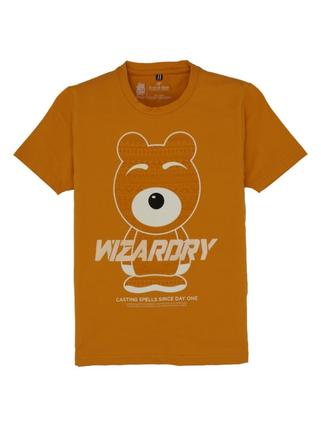

Status Quo Boys Printed Applique T-shirt, Mustard