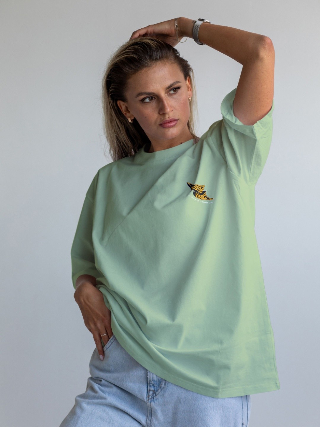 

Moda Rapido Women Applique T-shirt, Sea green