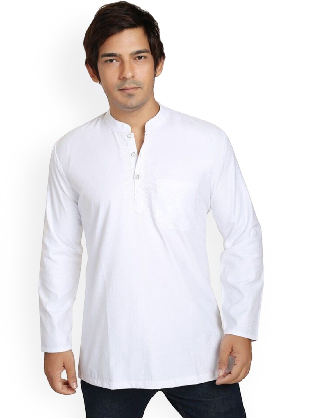 

Arch element Men Chikankari Kurta, White