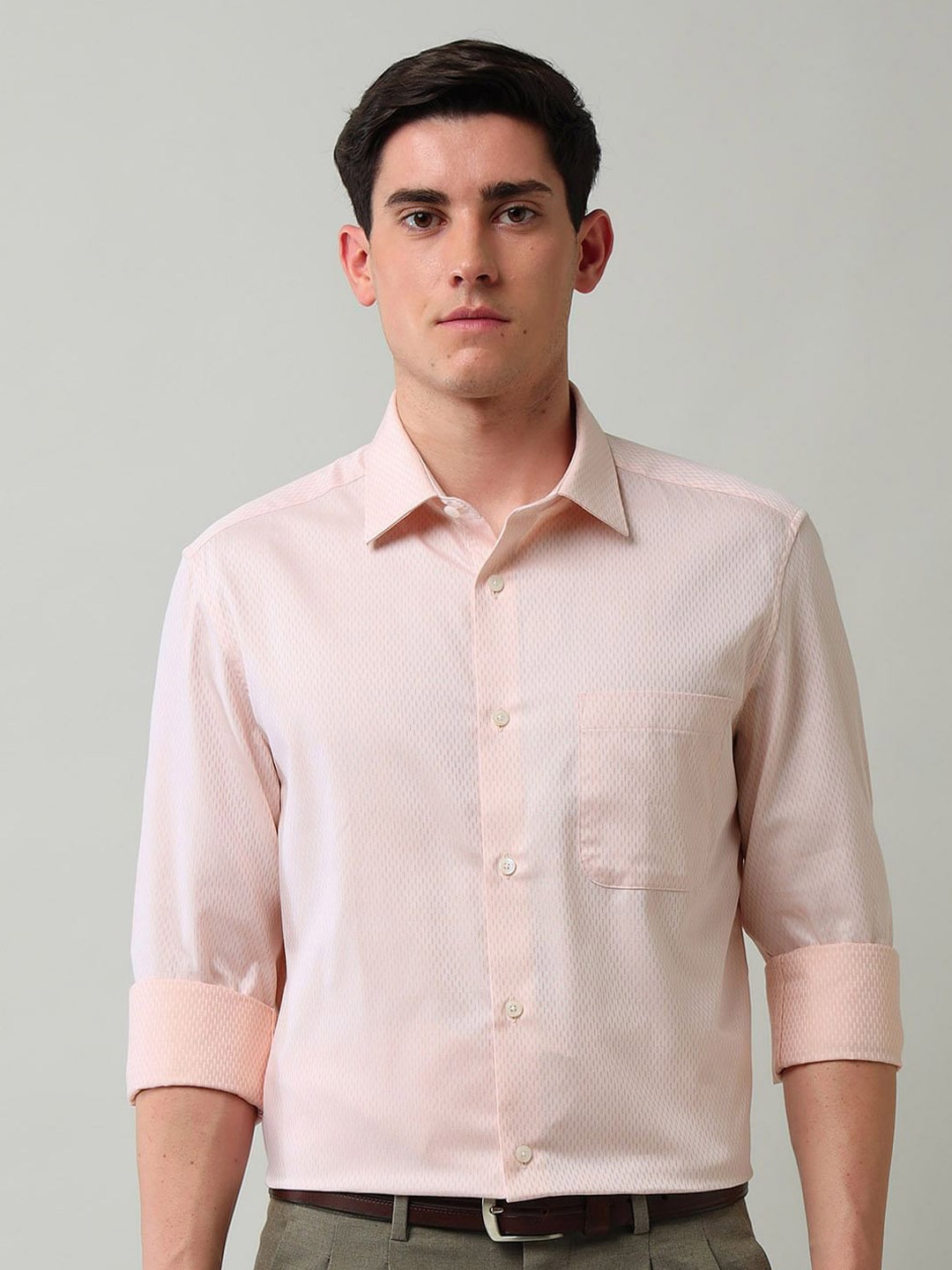 

AD By Arvind Men Classic Slim Fit Opaque Casual Shirt, Pink