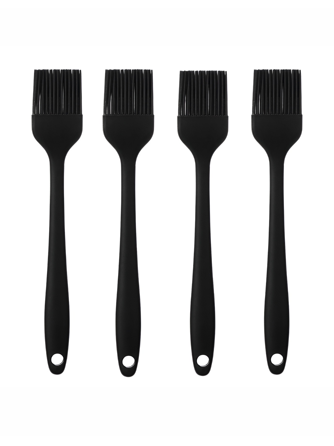 

We3 Set Of 4 Black Silicon Pastry Brush