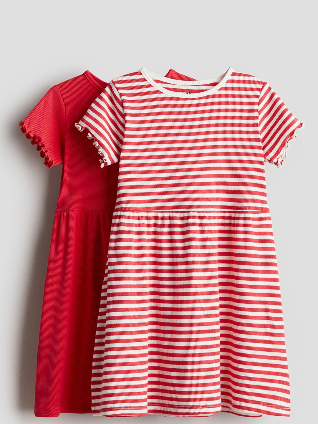 

H&M 2-Pack Cotton Dresses, Red