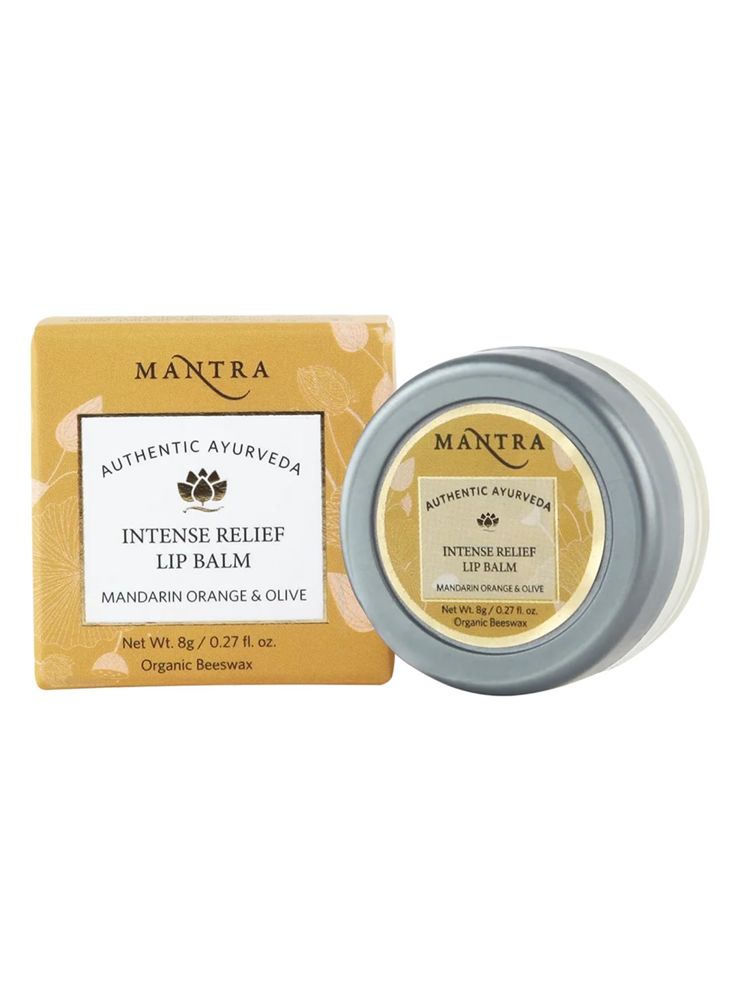 

Mantra Herbal Intense Relief Lip Balm With Mandarin Orange & Olive - 8gm, White