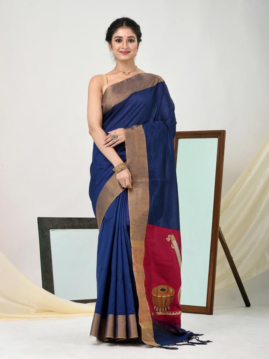 

VIBHAVARI Zari Saree, Blue