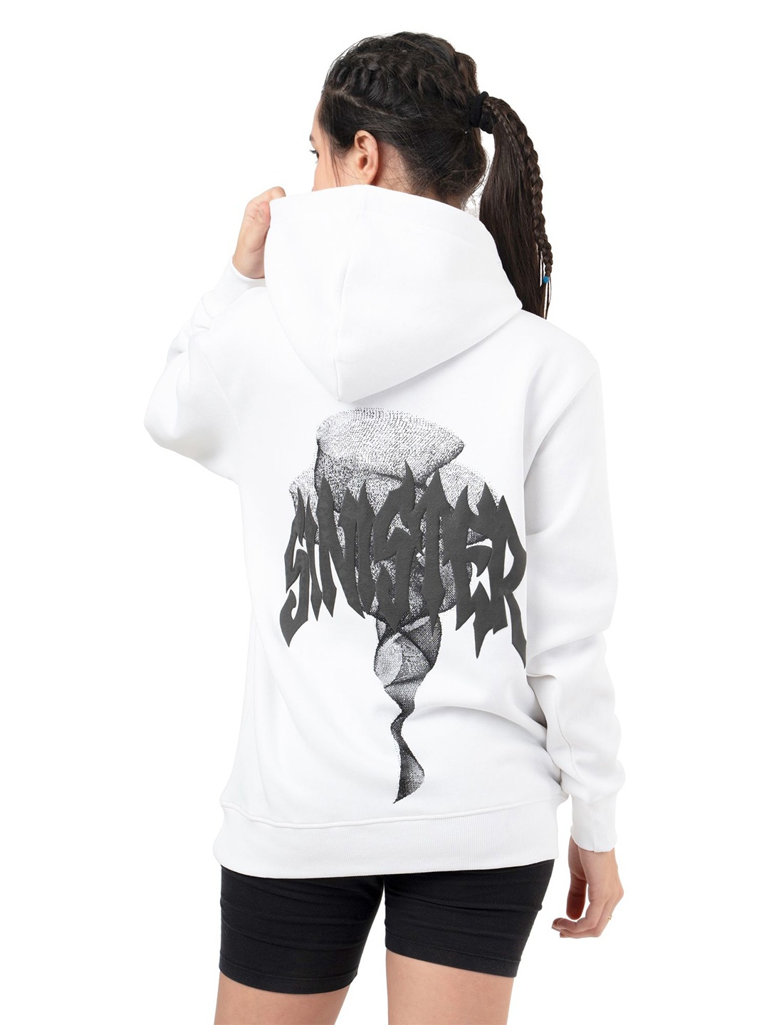 

RHINO CULT Women Printed Sweatshirt, White