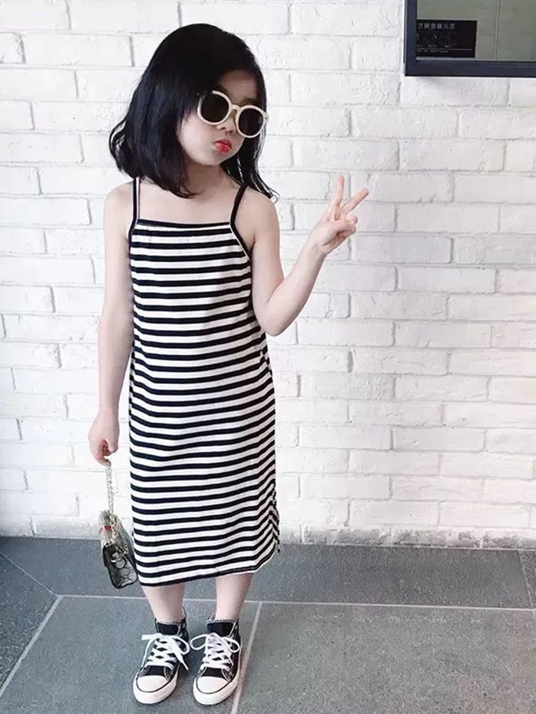 

LULU & SKY Striped A-Line Dress, Multi