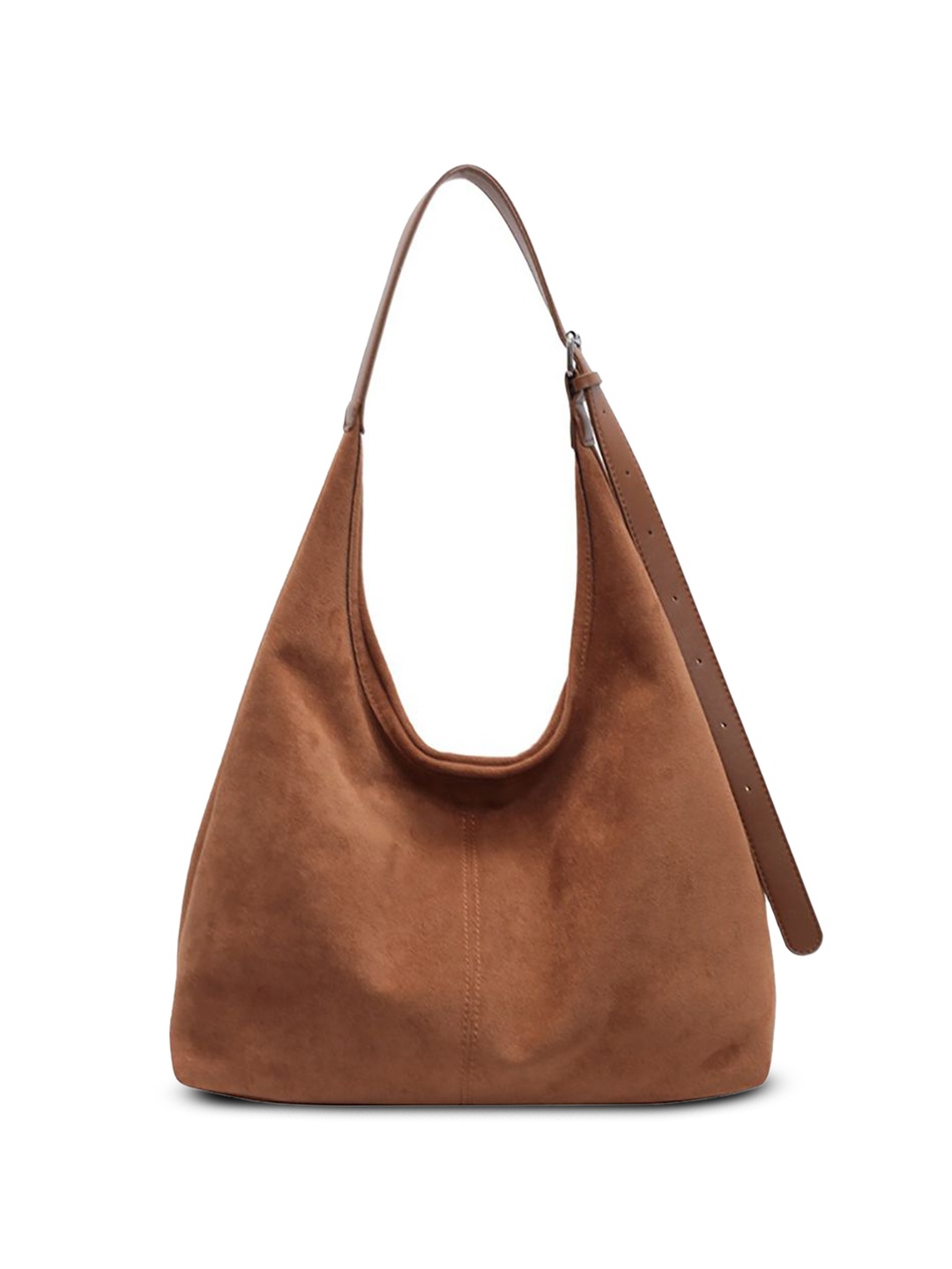 

StyleCast x Revolte Suede Shopper Hobo Bag, Brown