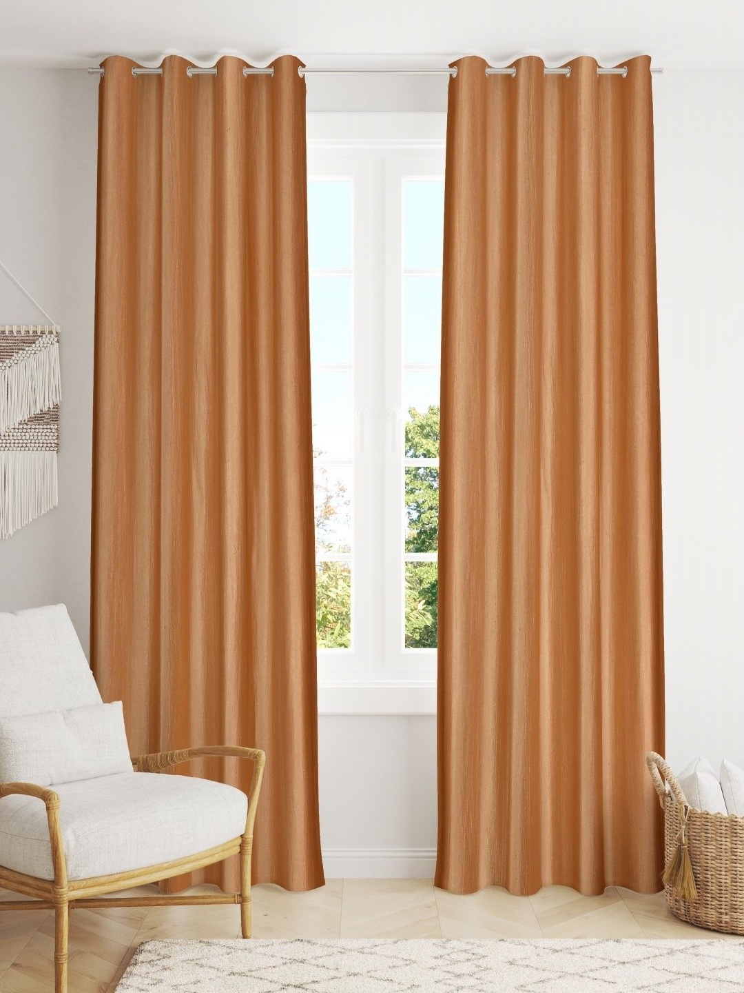 

Galaxy Home Decor Beige Set of 2 Long Door Curtain