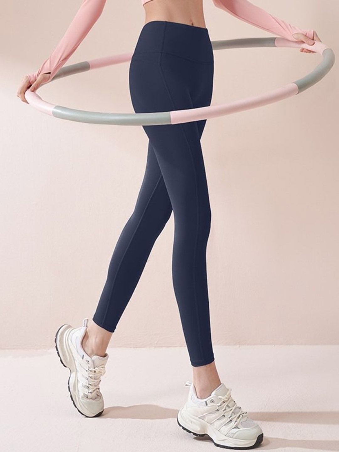 

HRX High Rise Ankle Length Yoga Tights, Black