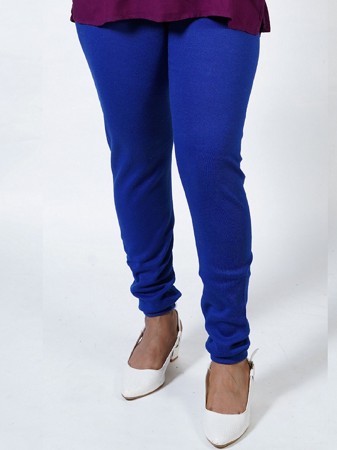 

URBAN KANYA Mid-Rise Churidar-Length Leggings, Blue