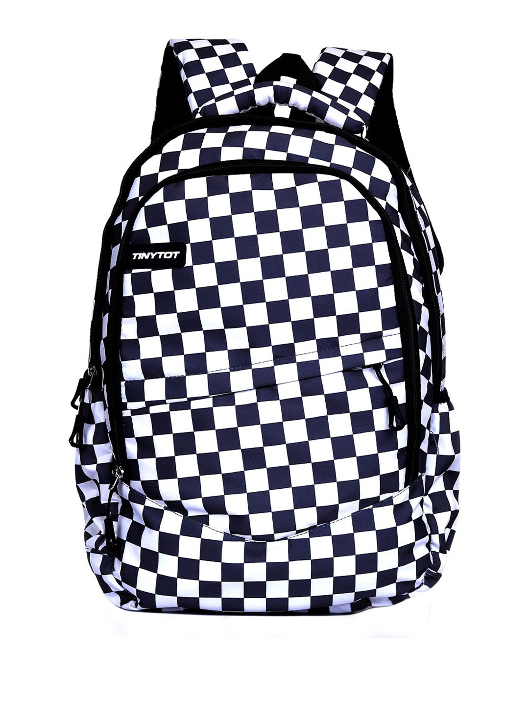 

Tinytot Women Geometric Backpack, Black