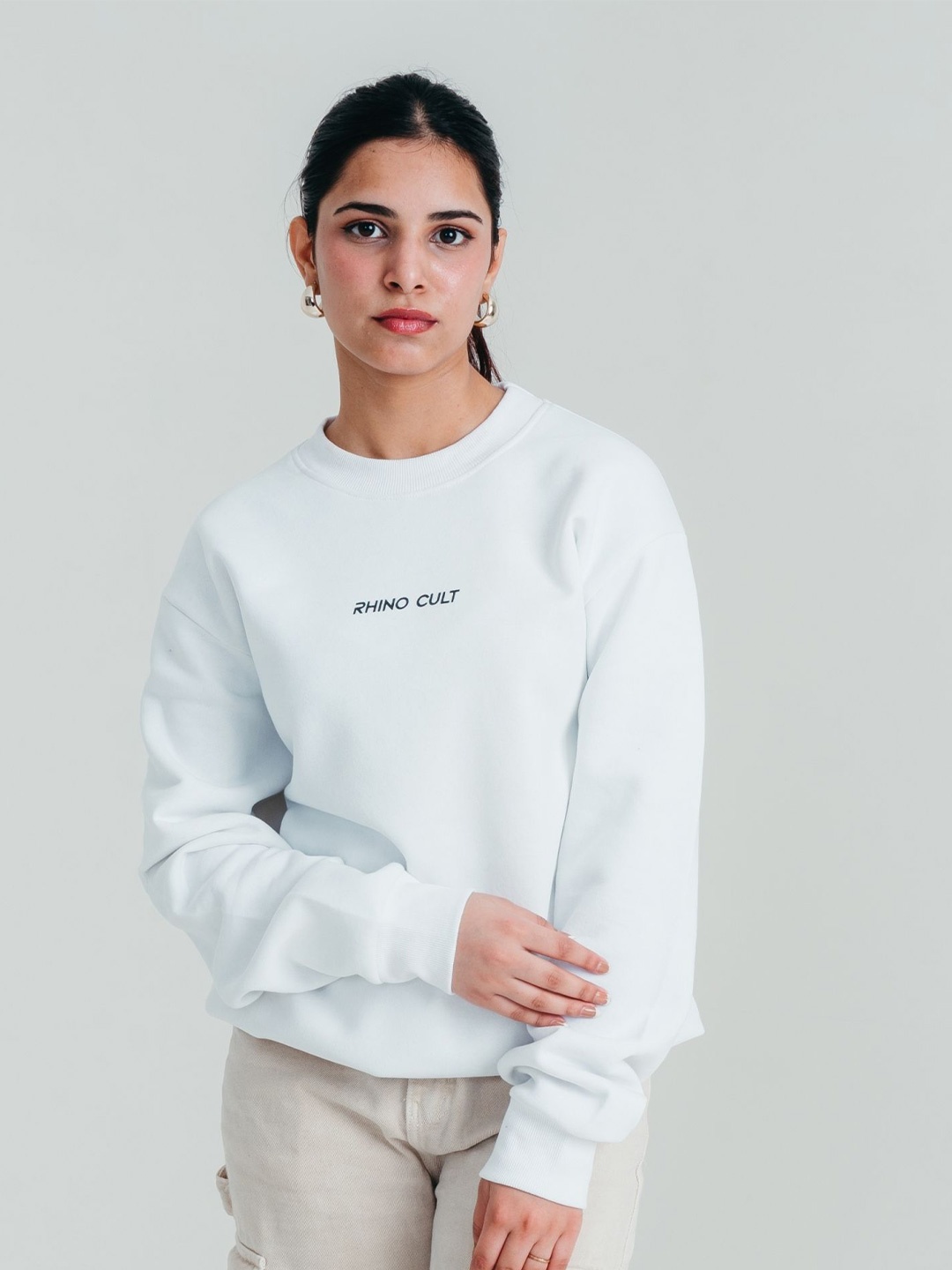 

RHINO CULT Women Sweatshirt, White