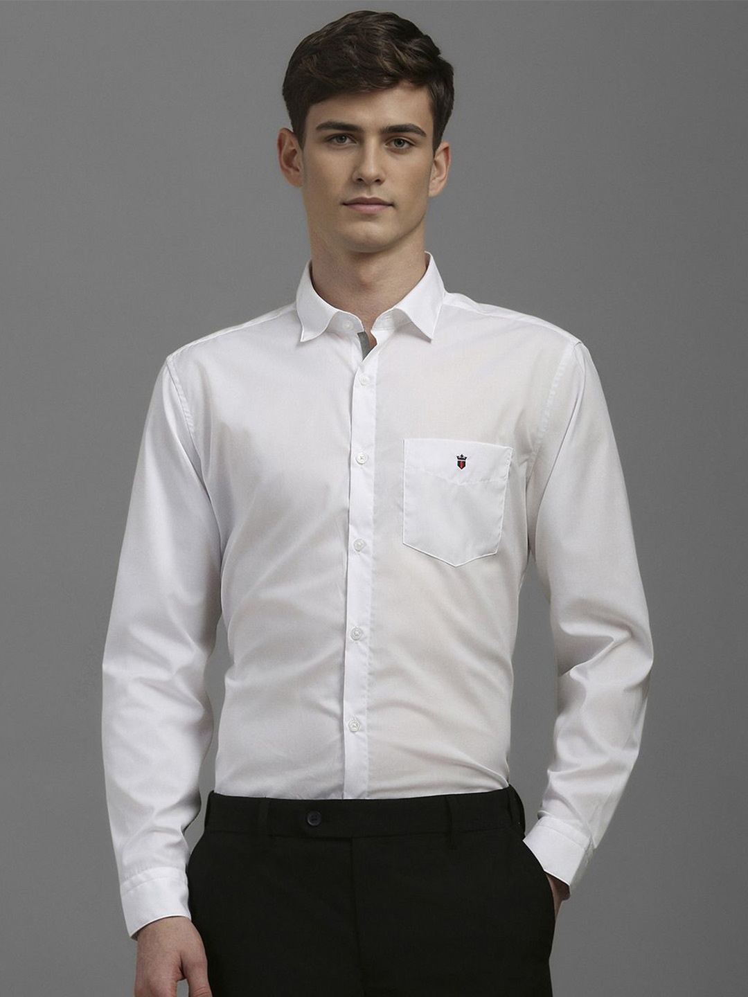

Louis Philippe Sport Men Slim Fit Opaque Casual Shirt, White