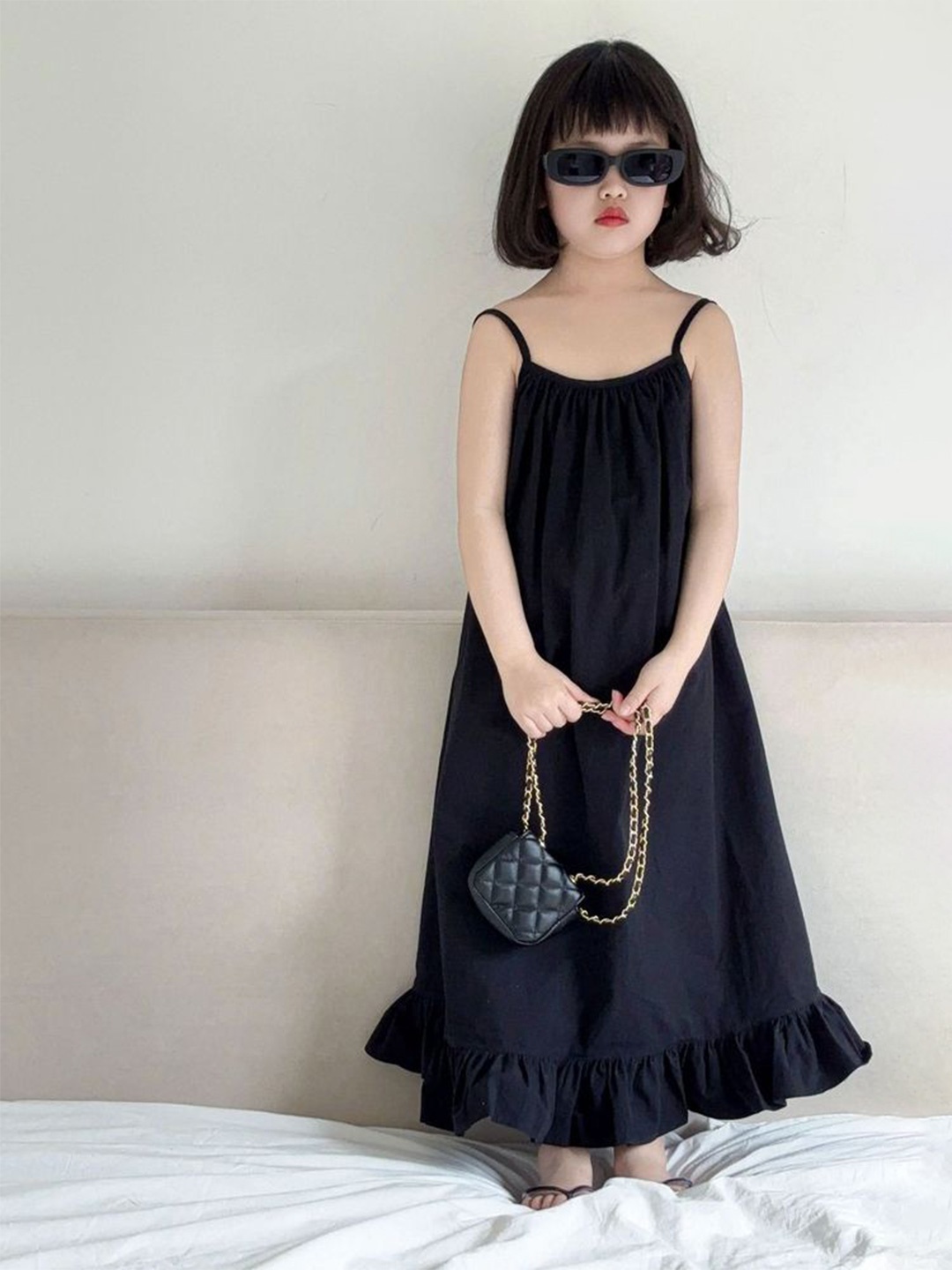 

LULU & SKY A-Line Dress, Black