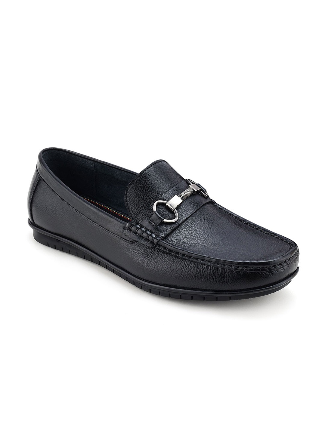 

Egle Men Leather Formal Loafers, Black