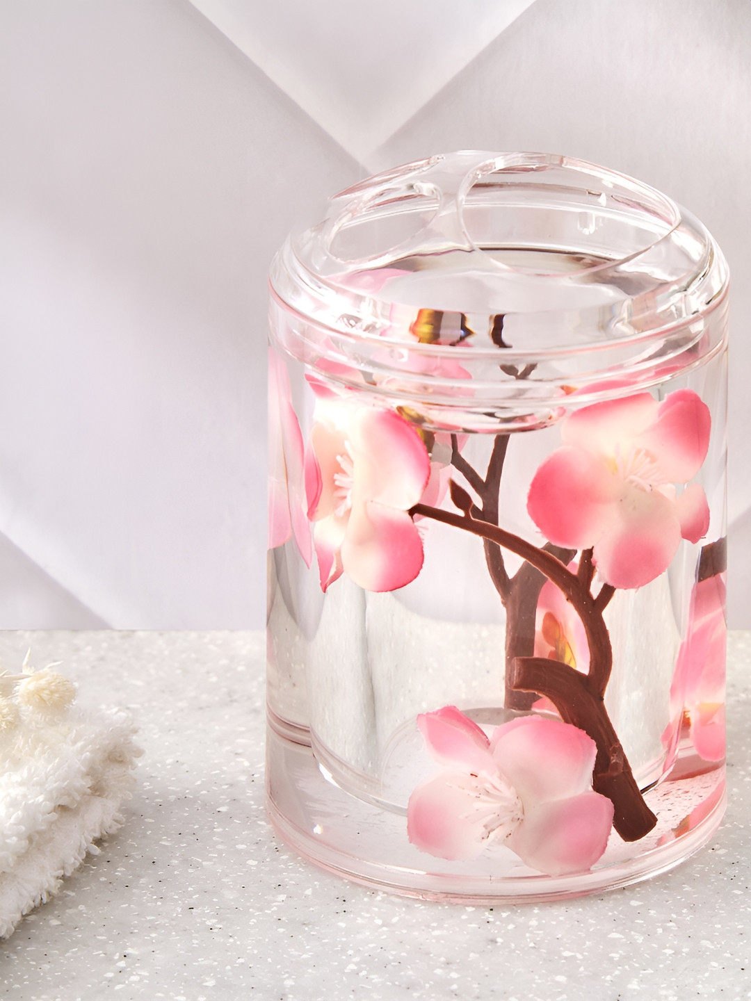 

Home Centre Pink & Brown Floral Plastic