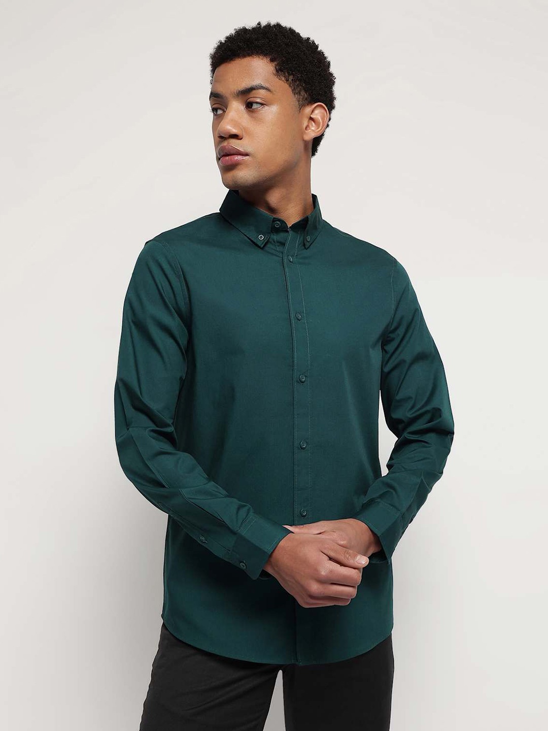 

Marks & Spencer Men Opaque Casual Shirt, Teal