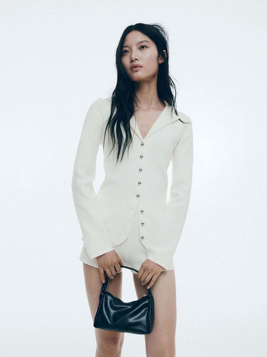

H&M Fine-Knit Cardigan, White