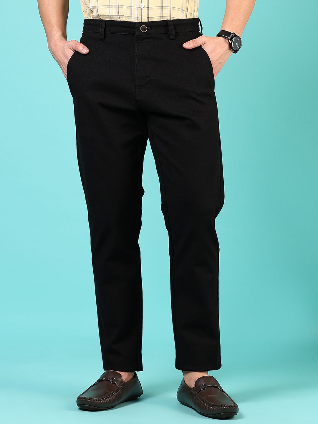 

V-Mart Men Chinos Trousers, Black