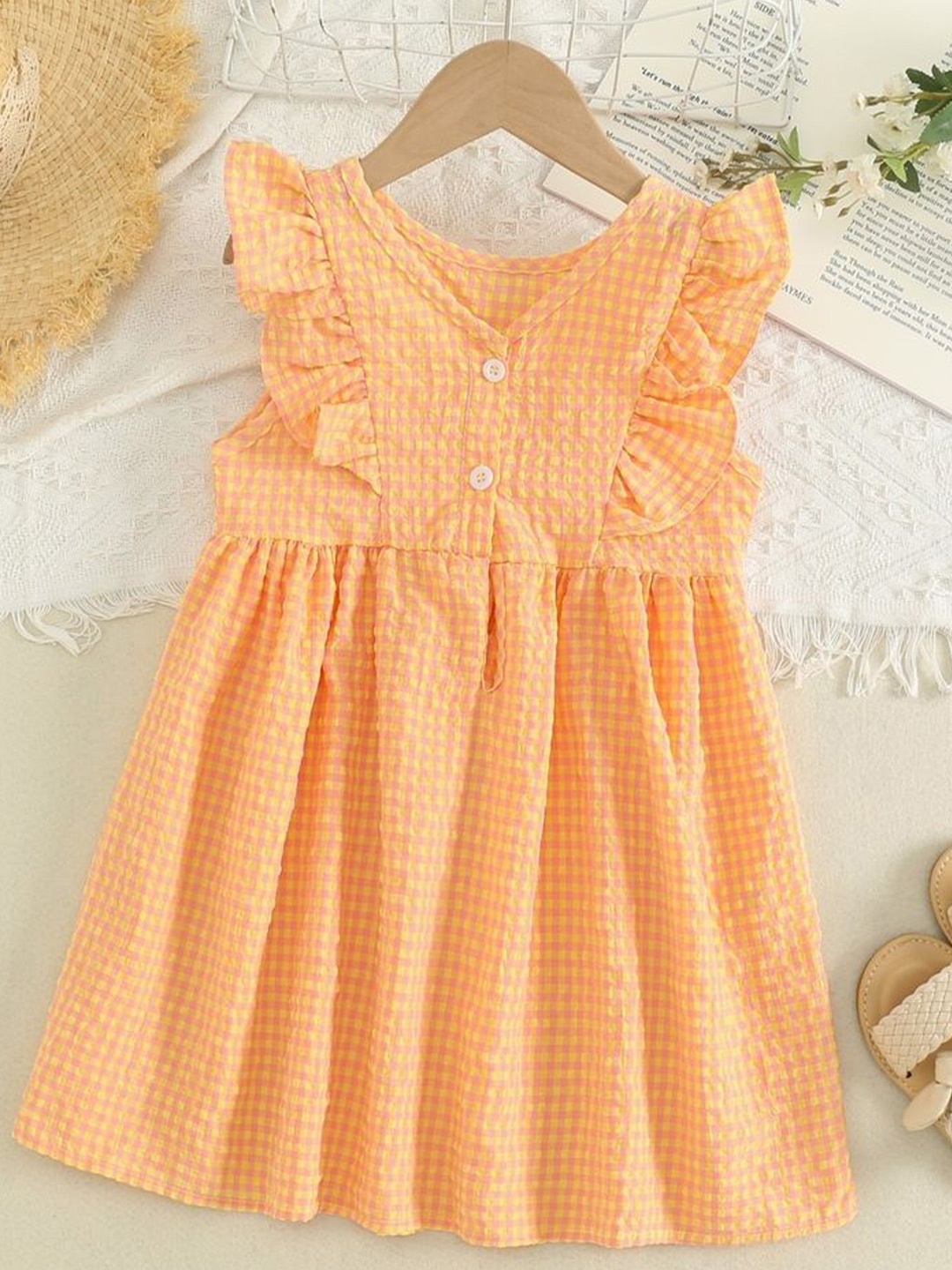 

LULU & SKY Fit & Flare Dress, Orange