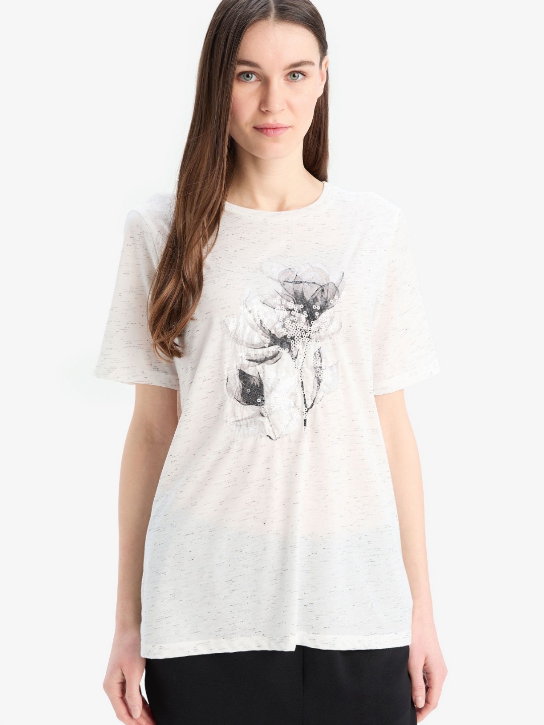 

DeFacto Women Printed T-shirt, Na
