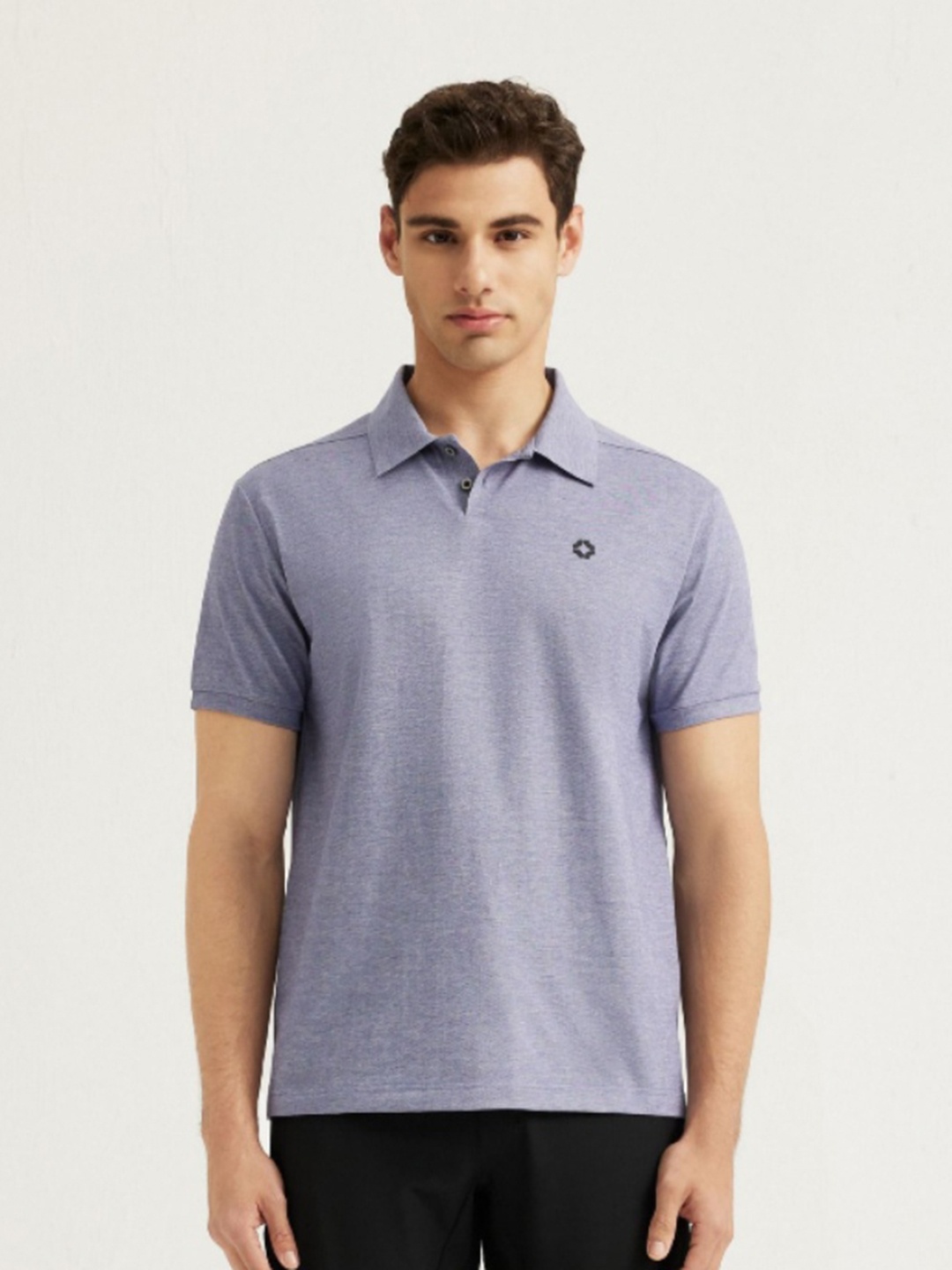 

Roam Everywhere Men Polo Collar T-shirt, Blue