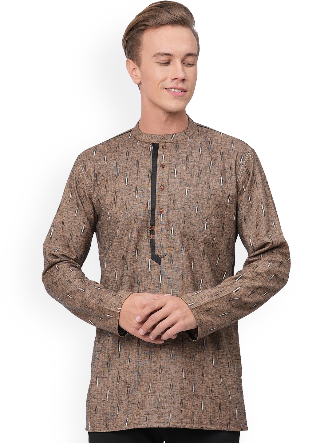 

Arch element Men Geometric Printed Flared Sleeves Kurta, Multi